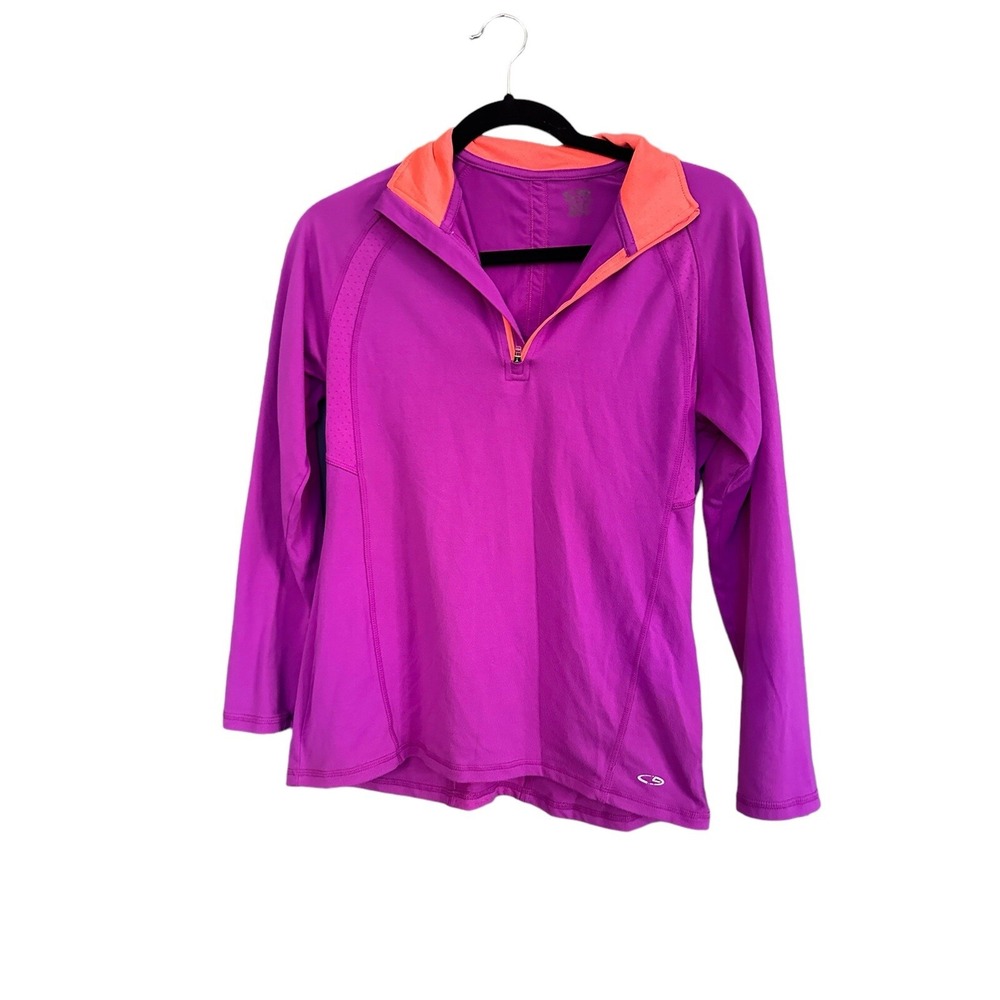 Champion Women's Purple Coral ¼ Zip Pullover Jacket Size XS